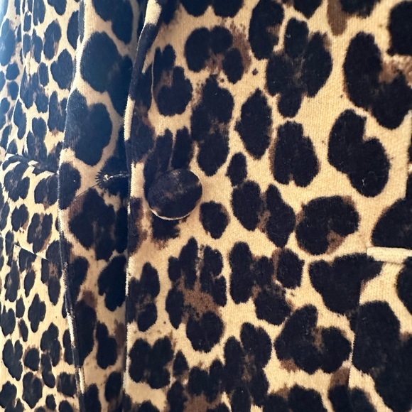 Frame Leopard Velvet Blazer Women’s Size 2 - Picture 4 of 8